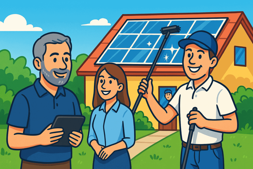 nettoyage panneau solaire solaire propre 44 en loire atlantique équipe prise de rendez-vous sympa devis